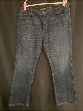 Dockers Men's Blue Bootcut Jeans - Faded Indigo Wash